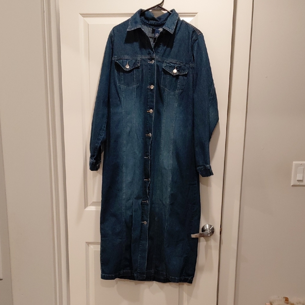 Lane Bryant Blue Denim Dress
